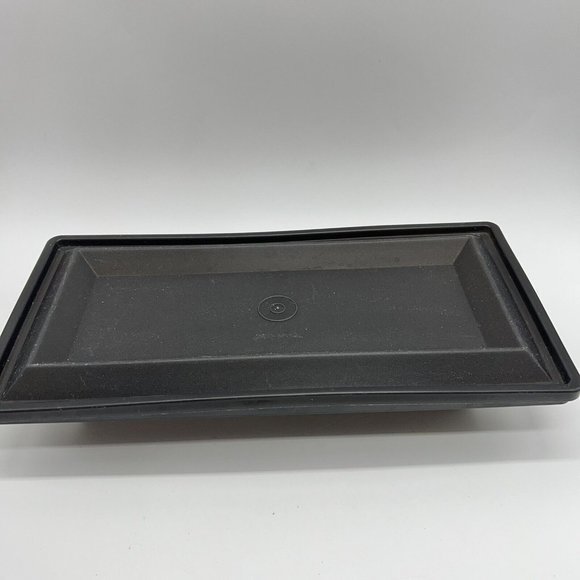Tupperware Get Together Buffet Set Tray Servers Smoky Black Gray Lot Of 2 - Picture 3 of 11